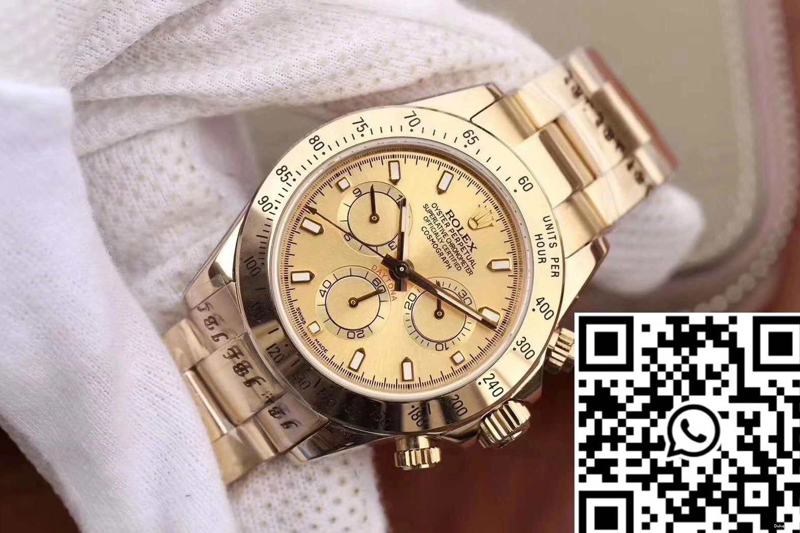 Cosmograph 116503 JH Rolex Dial Factory Gold Daytona 0920
